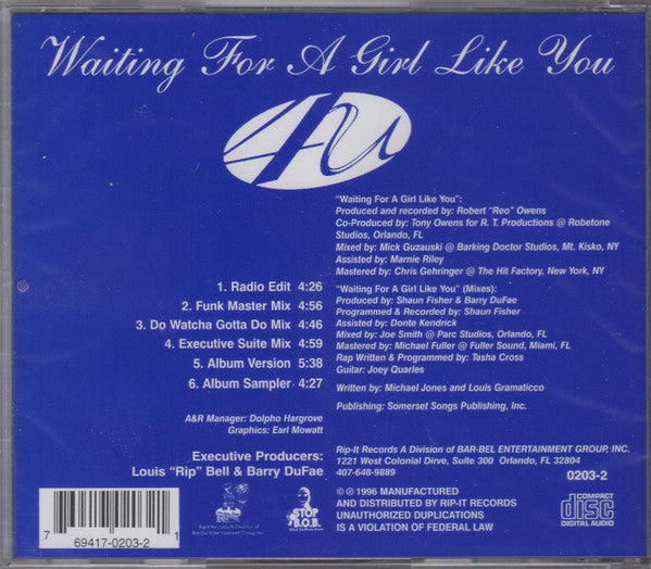 4U (3) : Waiting For A Girl Like You (CD, Single)