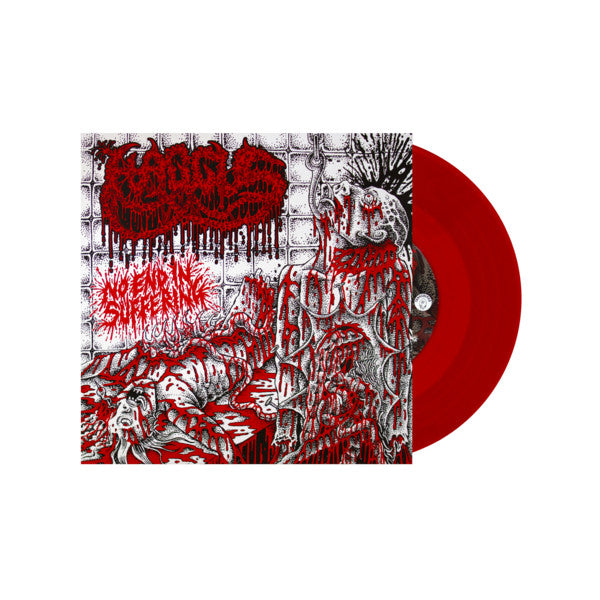 Haggus : No End In Suffering (7", EP, Red)