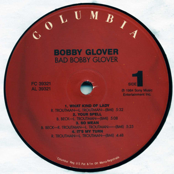 Bobby Glover : Bad Bobby Glover (LP, Album, RE)