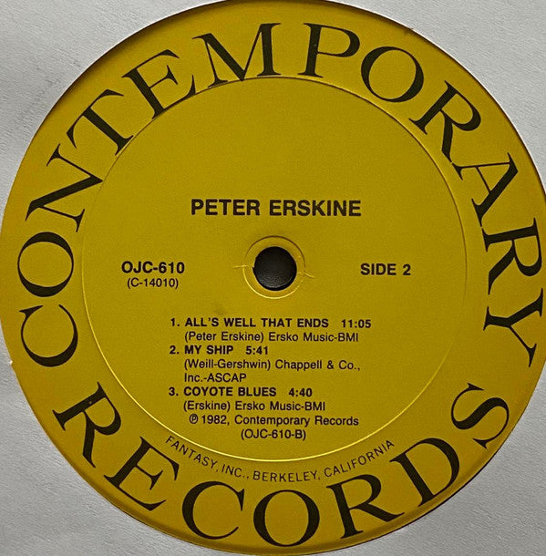Peter Erskine : Peter Erskine (LP, Album, RE, RM)