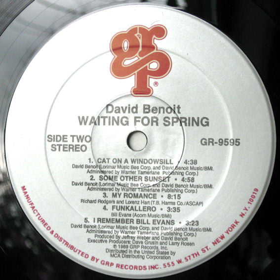 David Benoit : Waiting For Spring (LP)
