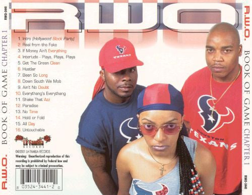 R.W.O. : Book Of Game Chapter 1 (CD, Album)