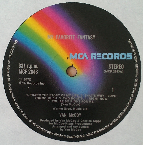 Van McCoy : My Favorite Fantasy (LP, Album)