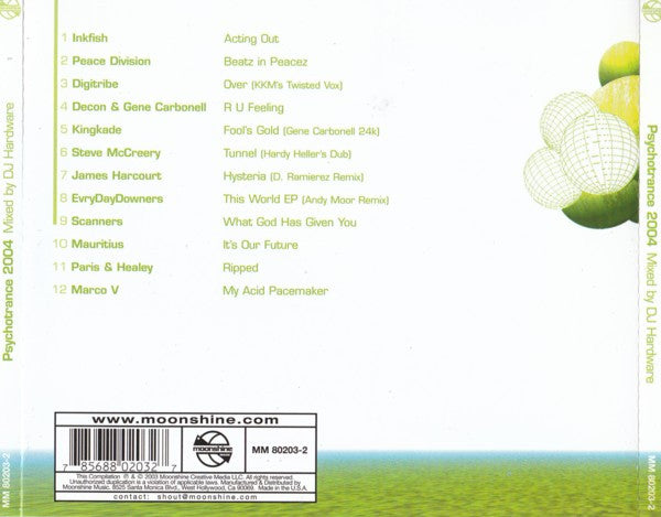 DJ Hardware : Psychotrance 2004 (CD, Comp, Mixed)
