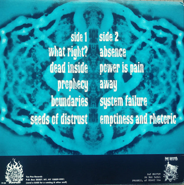 Pay Neuter : Dead Inside (LP, Album)