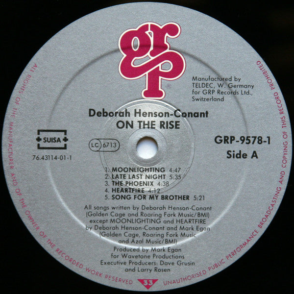 Deborah Henson-Conant : On The Rise (LP, Album, DMM)
