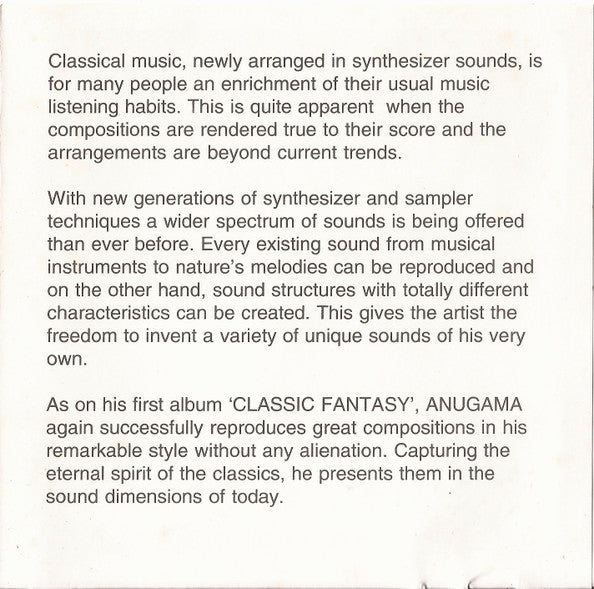 Anugama : Classic Fantasy II (CD, Album)