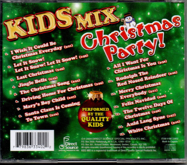 The Quality Kids : Kids Mix - Christmas Party! (CD, Comp)