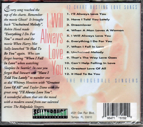 The Ridgedale Singers : I Will Always Love You (CD, Comp)