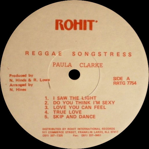 Paula Clarke : Reggae Songstress (LP, Album)