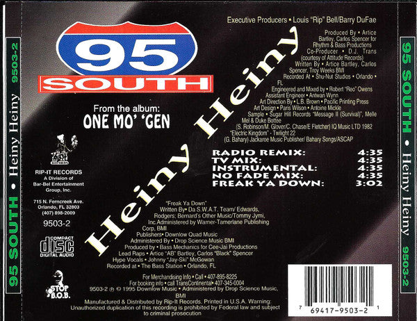 95 South : Heiny Heiny (CD, Single)