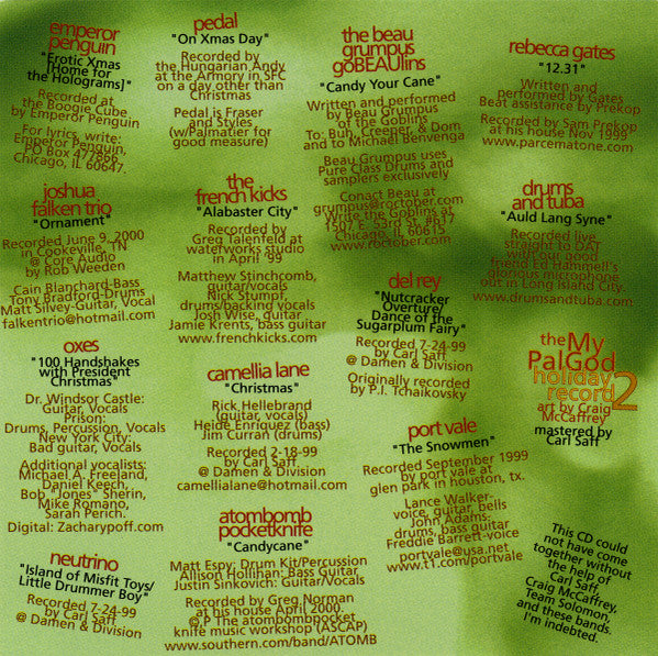 Various : The My Pal God Holiday Record 2 (CD, Comp)
