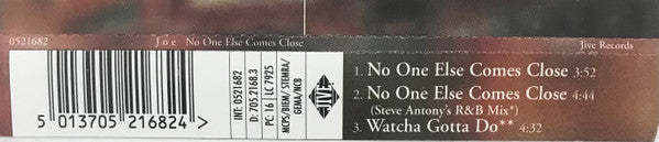 Joe : No One Else Comes Close (CD, Single)