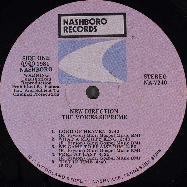The Voices Supreme* : New Direction (LP, RM)