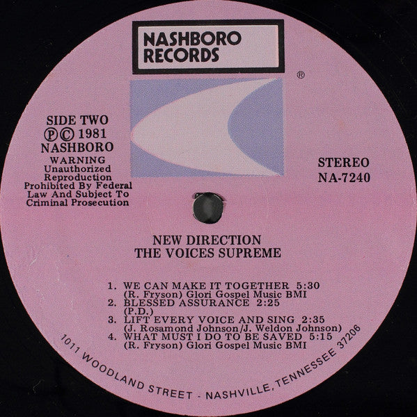The Voices Supreme* : New Direction (LP, RM)