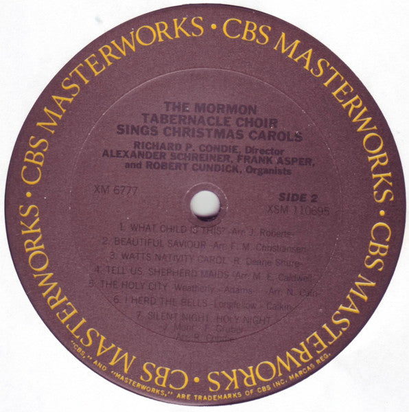 The Mormon Tabernacle Choir* : Sings Christmas Carols (LP, Album, RE)