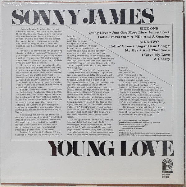 Sonny James : Young Love (LP)