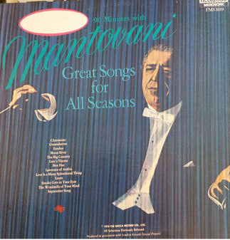Mantovani : 90 Minutes With Mantovani: Great Songs For All Seasons (2xLP, Comp)