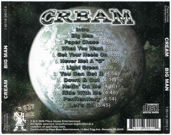 Cream (13) : Big Man (CD, Album)