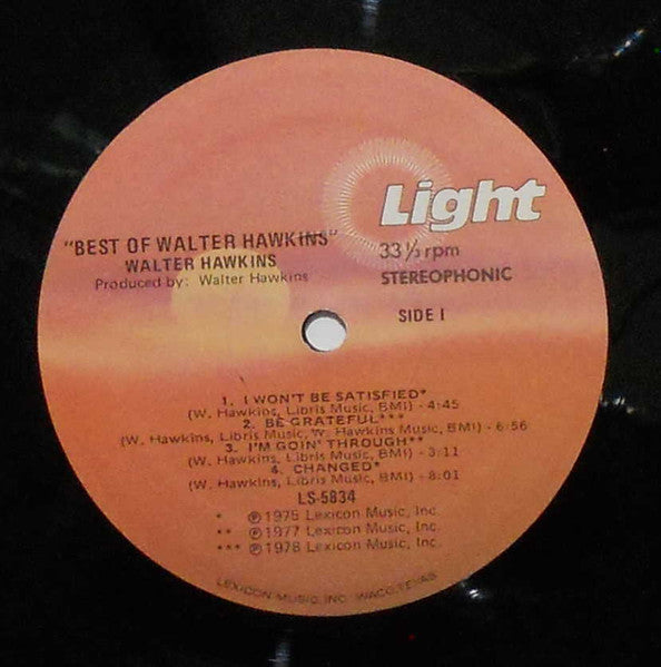 Walter Hawkins : Only The Best (LP, Comp)