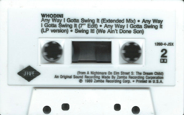 Whodini : Any Way I Gotta Swing It (Cass, Maxi, Dol)