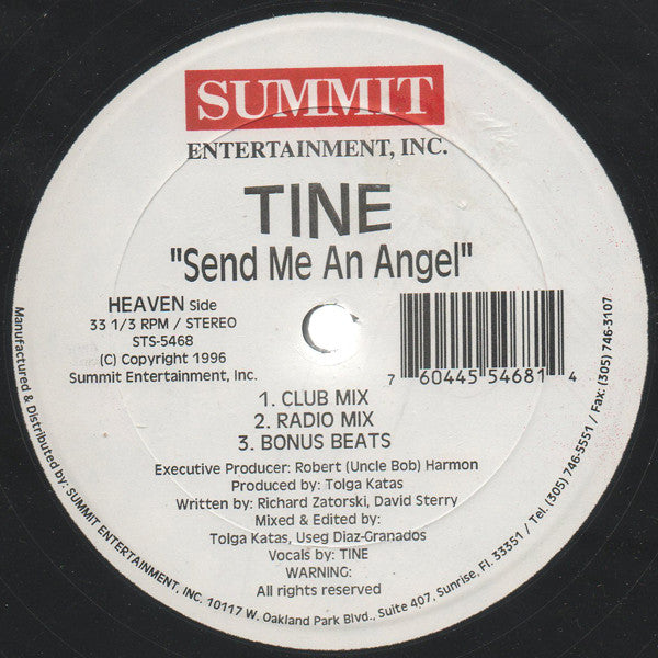 Tine (7) : Send Me An Angel (12")