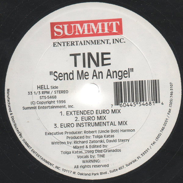 Tine (7) : Send Me An Angel (12")