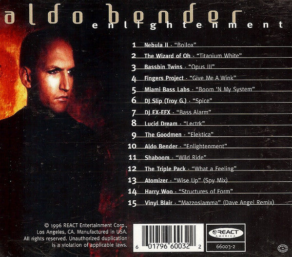 Aldo Bender : Enlightenment - Mixed Not Stirred Volume One (CD, Comp, Mixed)