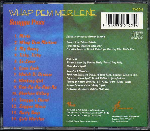 Snagga Puss : Whap Dem Merlene (CD, Album)