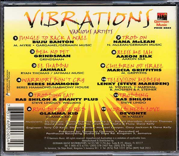Various : Vibrations (CD, Comp)