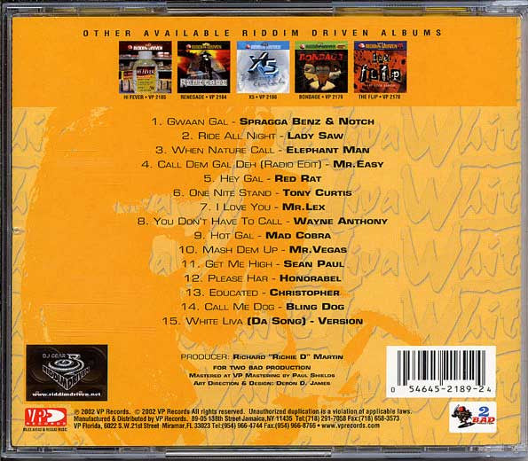 Various : White Liva (CD, Comp)