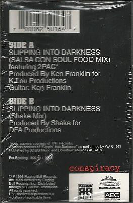Funky Aztecs Featuring 2Pac : Slipping In To Darkness (Cass, Single)