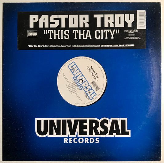 Pastor Troy : This Tha City (12", Single)
