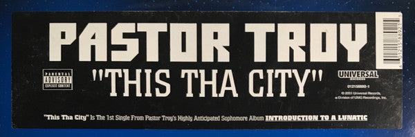 Pastor Troy : This Tha City (12", Single)