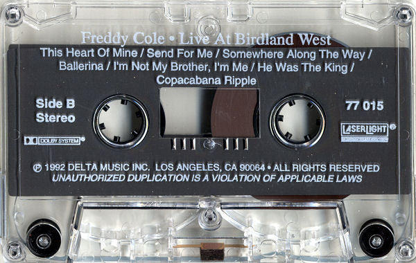 Freddy Cole : Live At Birdland West (Cass, Album, Dol)