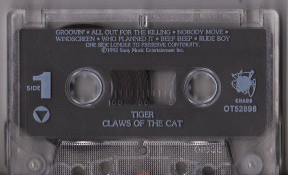 Tiger : Claws Of The Cat (Cass, Album)