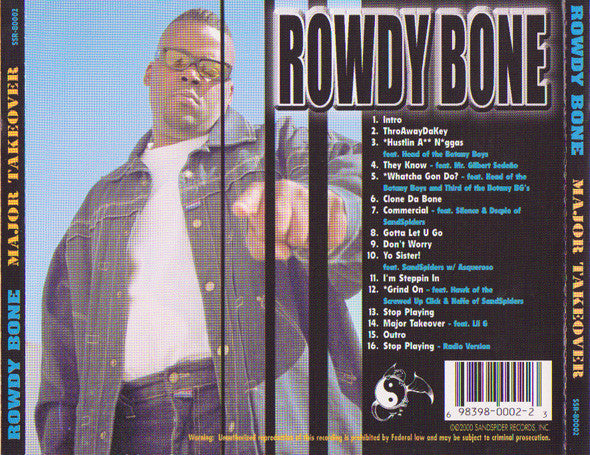 Rowdy Bone : Major Takeover (CD, Album)