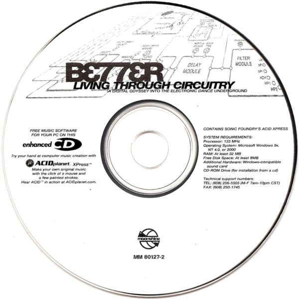Various : Better Living Through Circuitry (A Digital Odyssey Into The Electronic Dance Underground) (CD, Comp, Enh)