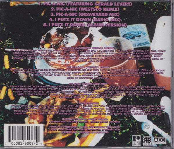 Sir Jinx Featuring Gerald Levert : Pic-A-Nic / I Putz It Down (CD, Maxi)
