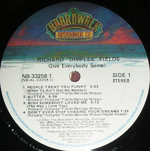 Richard 'Dimples' Fields : Give Everybody Some! (LP, Album, Gol)