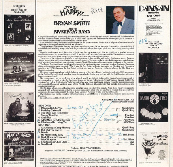 Bryan Smith (10) : Let's Be Happy (LP)
