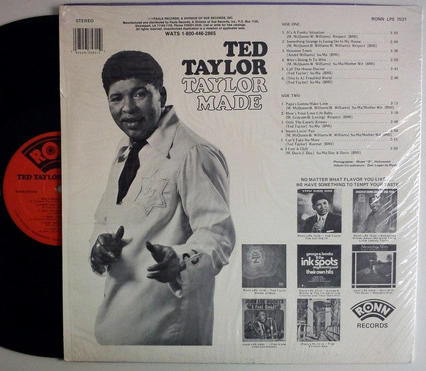 Ted Taylor : Taylor Made (LP, Album, RE)