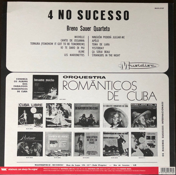 Breno Sauer Quarteto : 4 No Sucesso (LP, Album, RE, RM)