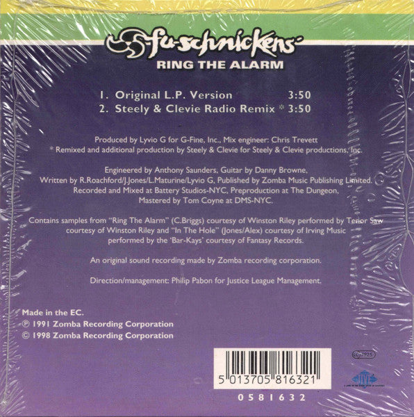 Fu-Schnickens : Ring The Alarm (CD, Single, Car)