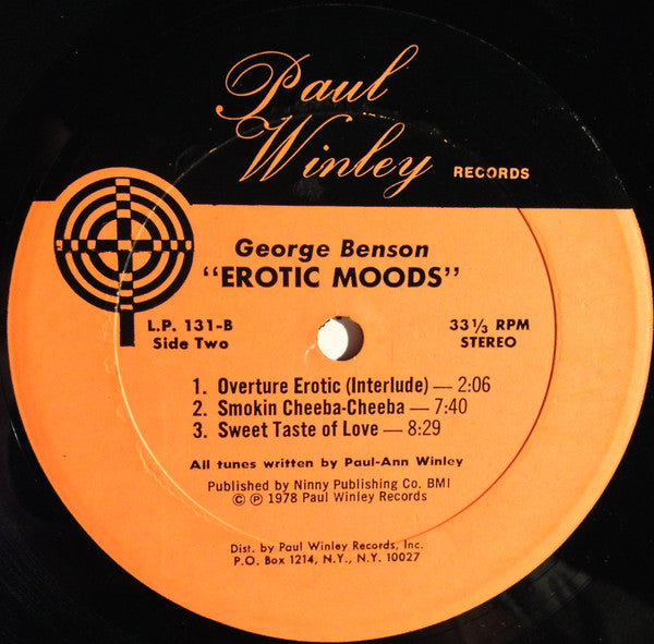 George Benson : Erotic Moods (LP, Album, RP)