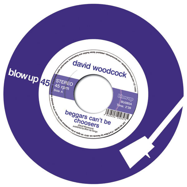 David Woodcock (3) : Beggars Can't Be Choosers / Tease (7", Single, Ltd)