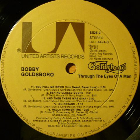 Bobby Goldsboro : Through The Eyes Of A Man (LP, Album, Ter)