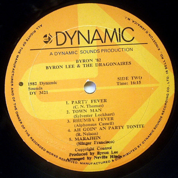 Byron Lee And The Dragonaires : Byron 1982 (LP, Album)