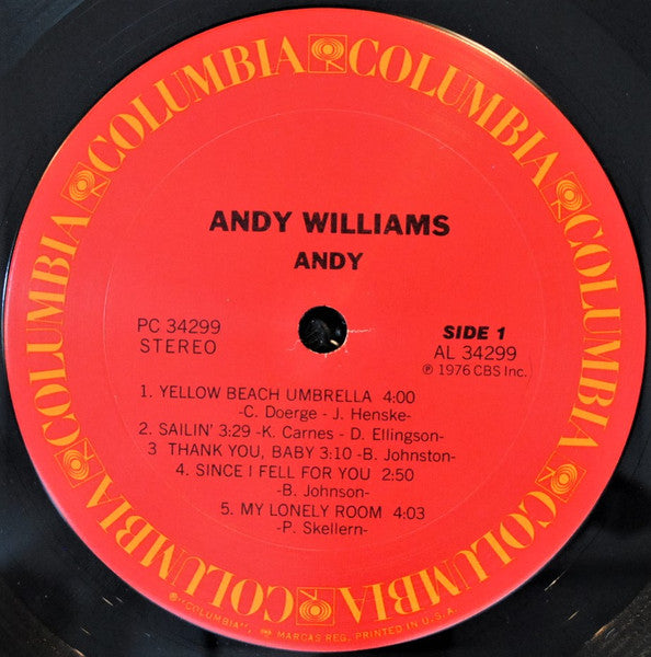 Andy Williams : Andy (LP, Album)