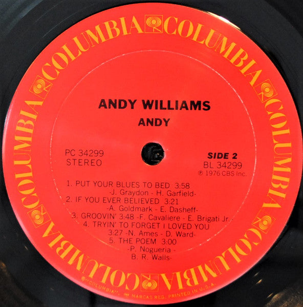 Andy Williams : Andy (LP, Album)